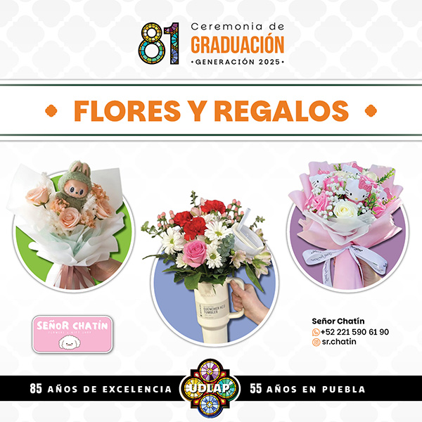 Flores y regalos - Graduación 81 UDLAP
