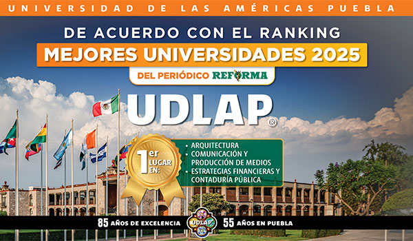 Licenciaturas de la UDLAP dentro del top 3